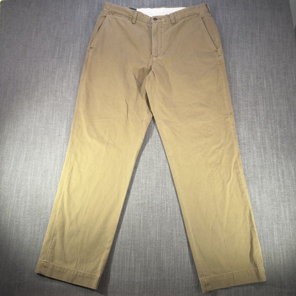 Polo Ralph Lauren Pants Mens 34x32 Beige Preston Chino Classic Fit Straight Leg